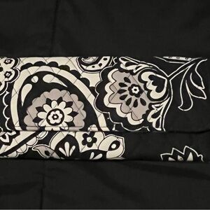 Vera Bradley Black and White Floral Clutch